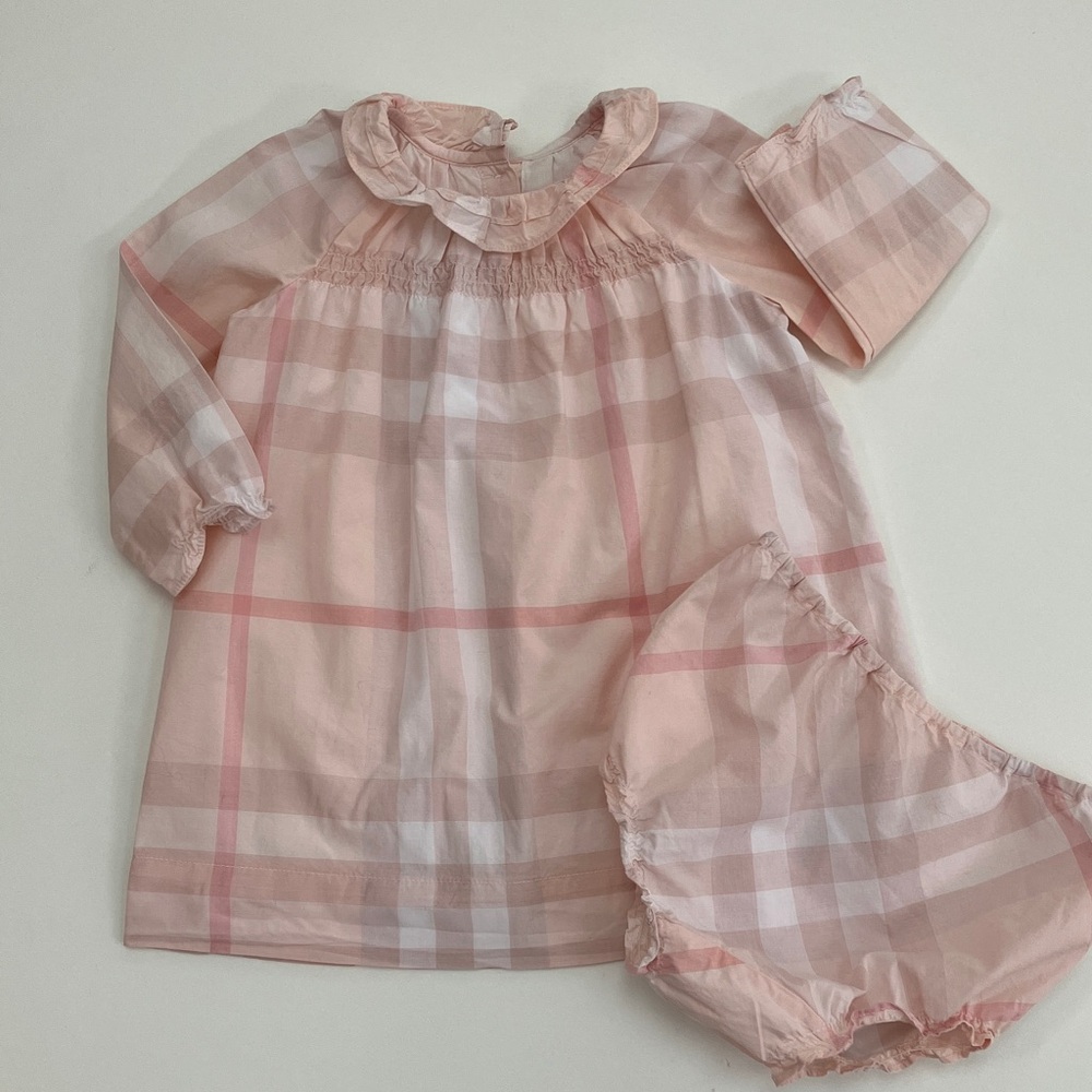 Burberry Dress & Bloomers (size 9m)